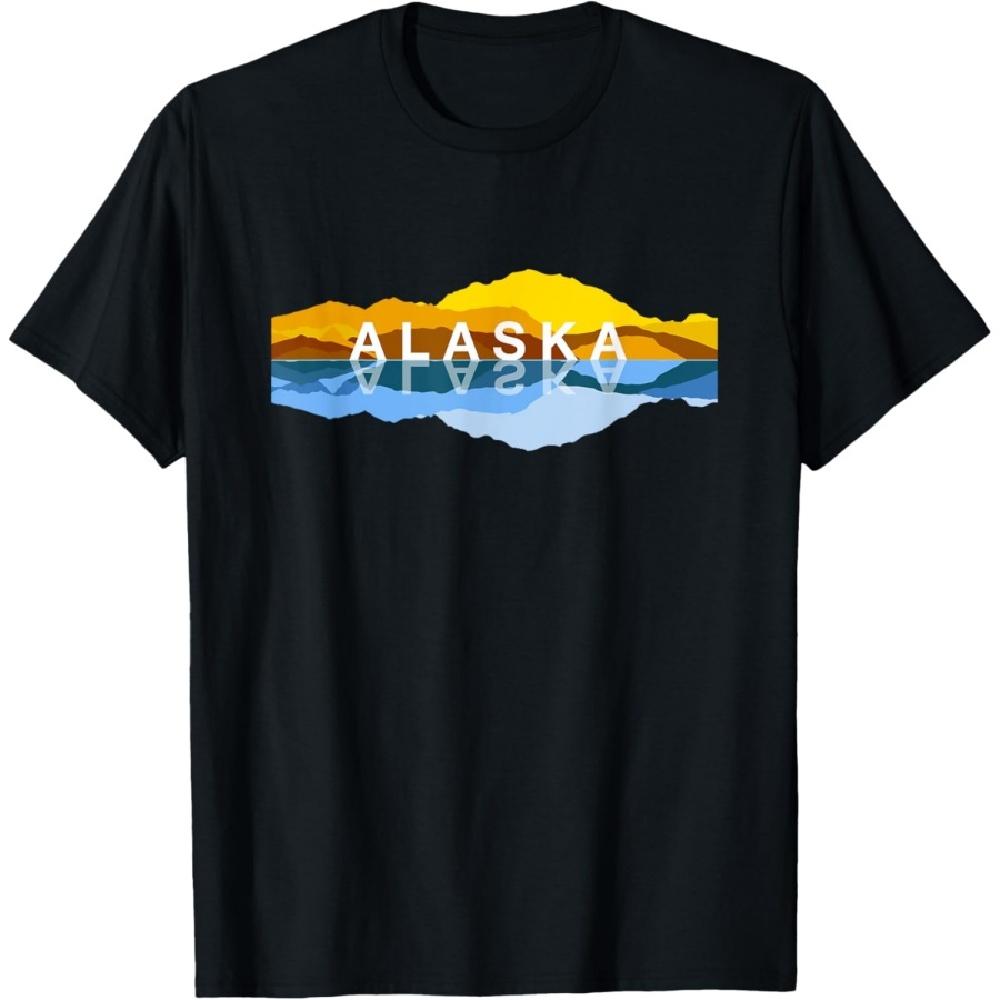 

Alaska Mountain Reflections - Denali Mountain Souvenir T-Shirt S