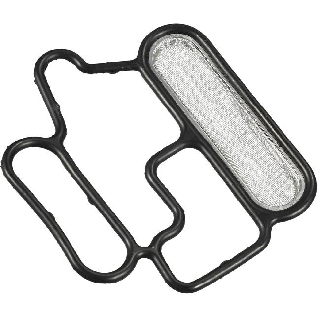 Motoforti Auto Solenoid Gasket Spool Valve, Solenoid Valve Gasket Filter Screen, for Honda Accord 2008-2012,Rubber Metal,Black Silver Tone