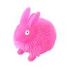 Luminous Glowing Ball Fluffy Bunny Stress Ball Soft TPR Fidget Toy with Color-Changing Lights Sensory Decompression Gadget for Kids Adults