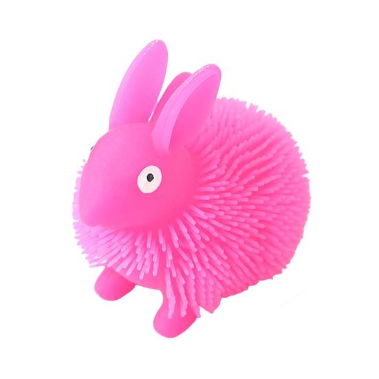 

Светящийся Пушистый Кролик Мячик-Антистресс Мягкая Игрушка-Попрыгун из ТПР с Меняющими Цвет Огнями Сенсорный Гаджет для Снятия Стресса для Детей и Взрослых