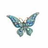 Styl Retro Broszka Motyl Kolorowy Kryształ Wykwintny Wzór Broszka z Diamentami Metalowy Owad Luksusowa Wielokolorowa Broszka Kryształowa