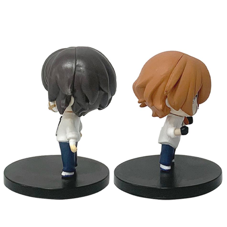 NOWA Figurka Anime Bungou Stray Dogs 7cm Kawaii Dazai Osamu Figurka Akcji Urocza Nakahara Chuuya Figurka Model Kolekcjonerski z PVC Lalka