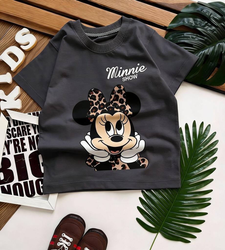 2026 Summer Y2k Disney Minnie Mouse T Shirt Women Unisex Short Sleeve Tee Streetwear ParentChild Clothing Loose Casual Tops