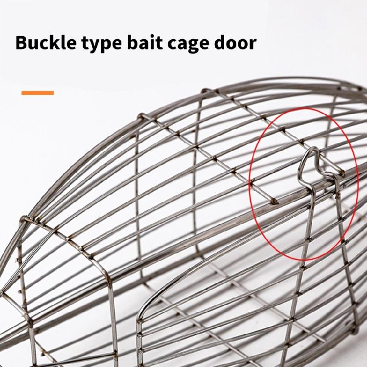 Stainless Steel Baits Cage Basket Feeder Holder Fishing Baits Cage Replacement Baits Trap Cage Fishing Tool Easy to Use