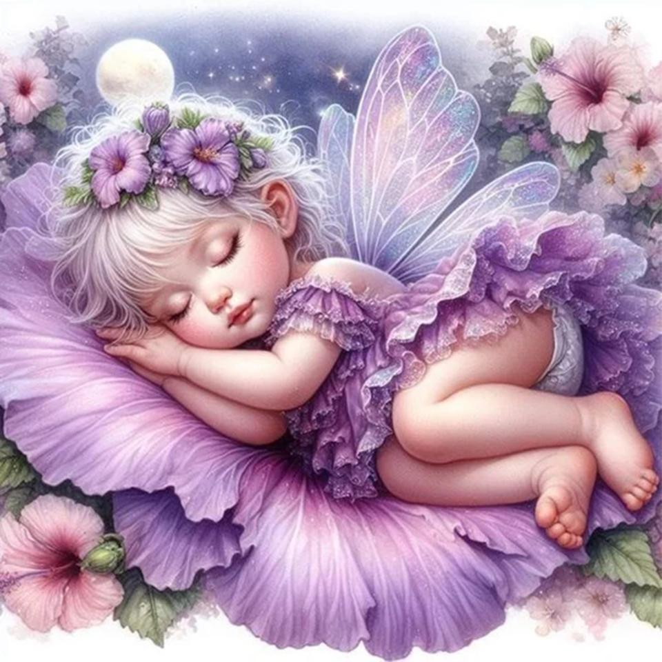 

5D DIY Алмазная картина Девушка Полный Круглый Квадратный Алмазный Фея Набор Украшения Дома Искусство и Ремесла Украшения Дома Подарок Full Round 20x20CM