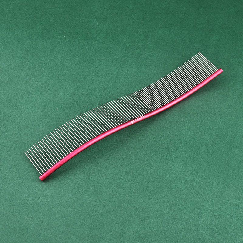 

Color Stainless Steel Pet Comb Professional Pet Grooming Comb Dense Sparse Teeth Dog Cat Cleaning Brush Hair Removal 22cm Comb 1PC