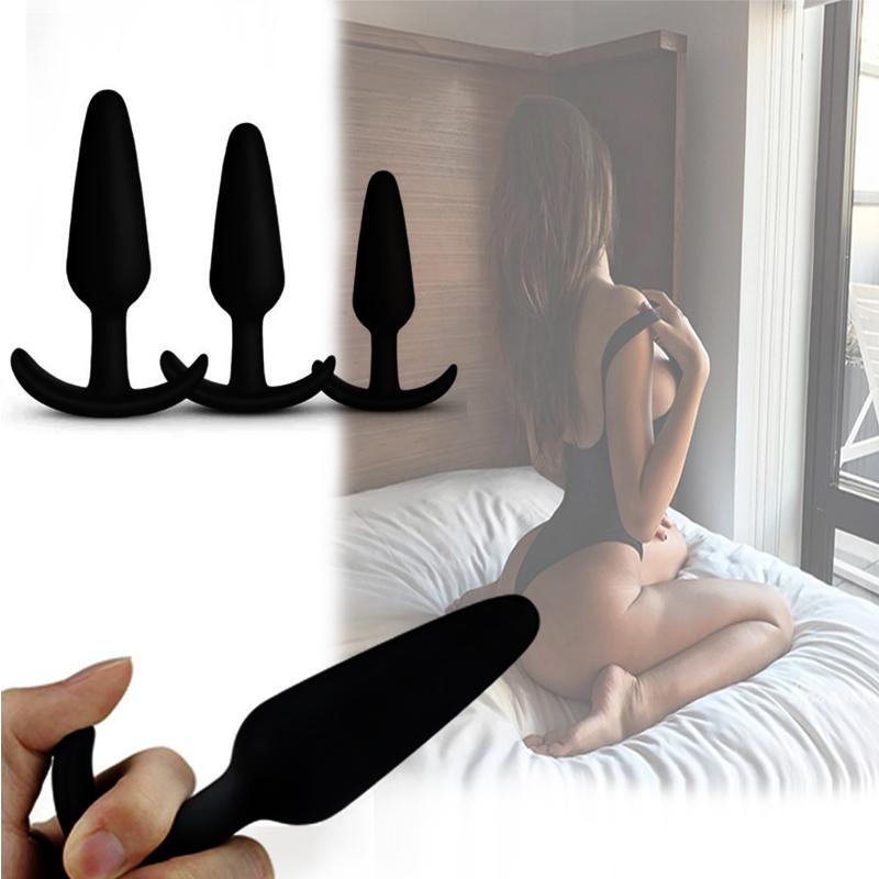 Small Silicone Anal Plug Sets Butt Plugs Anal Dildo Beginner Erotic Intimate Adult Sex Plug Anus