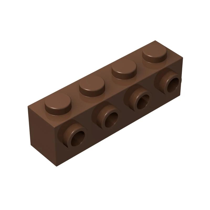 100 Stück MOC Partikel 30414 Stein Modifiziert 1 x 4 mit Noppen an der Seite Bausteine DIY Kompatibel Zusammenbauten High-Tech Spielzeug