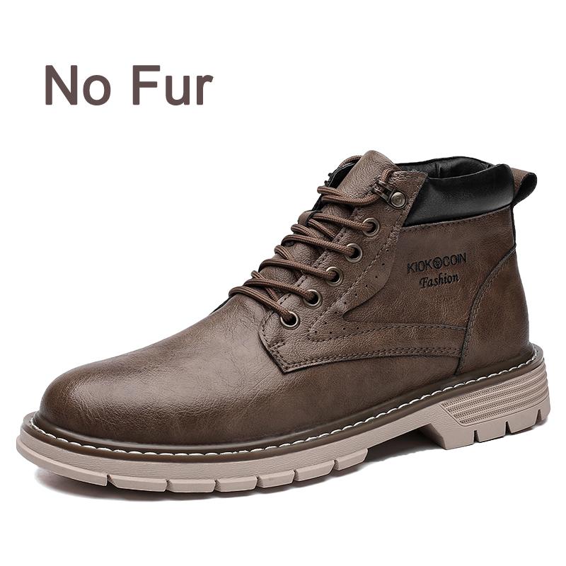Autumn Winter Men Work Boots Waterproof Outdoor Ankle Boots For Men Tooling Boots