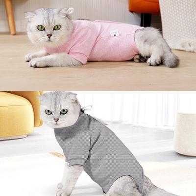 Post Surgery Cat Recovery Vest Soft Breathable Cotton Protects Wounds Promotes Faster Healing Suitable For Small Cats