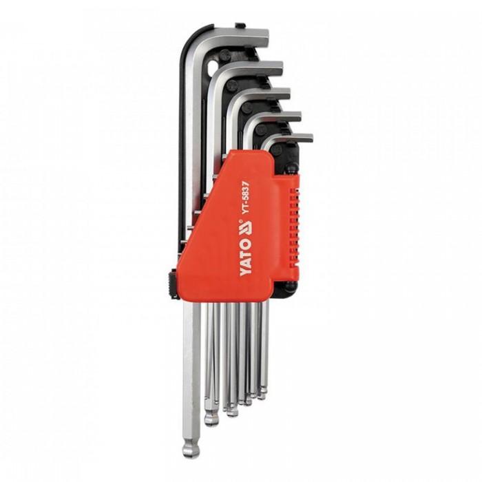 Yato Chrome Vanadium Steel Hex Key Set  (Pack of 12)