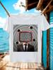 Optical Illusion T-shirt - Retro TV Eyes Graphic