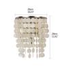 Modern Simple White Natural Shell Loft LED E27 Wall Lights Living Room Bedside Lighting Wall Lamp