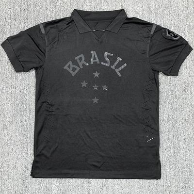 Retro Brazil Away Black Football Jersey 13-14 (S-2XL)