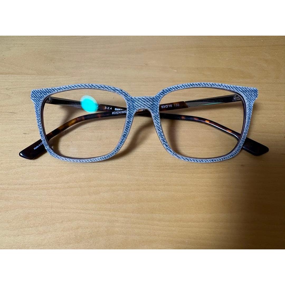 Used DIESELDiesel denim style square frame glasses