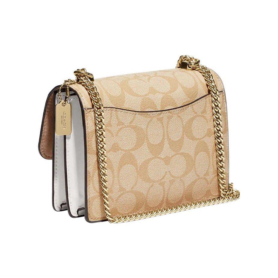 Coach Klare Cow Leather With Artificial Leather Crossbody Bags Mini Women's Light Khaki & Chalk White C9946-IMDQC