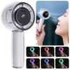 100 Speed Handheld Fan With Digital Display 1800mAh Long Battery Life Portable For Outdoor Sports Daily Commute
