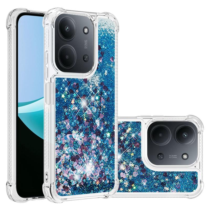Pro Xiaomi Redmi 15C Pouzdro Redmi15C Třpytivé Tekuté Písky Dynamické Pouzdro na Telefon pro Funda Xiaomi Redmi 15c 4G 5G Kryt Coque