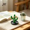Durable Cactus Jewelry Rack 3D Printed Holder, Desktop Organizer, Display with Cute Pink Flower Design for Rings Earrings Bracelets Necklace, Storage