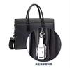New Genuine Messenger Bag Men Leather Handbag Business Fashion Anti-theft Password Lock Bag High-end Feel 14inch Men's Briefcase