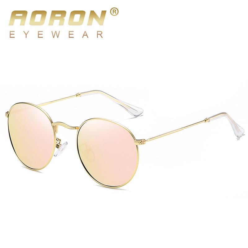 Unisex Retro Fashion Polarized Metal Sunglasses - Colorful Anti-UV 3447 Frame