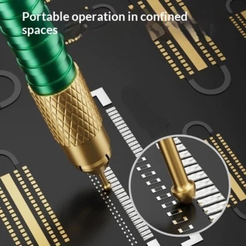 1Set M24 Tin Drag Needle Set Red Copper Fpc Connector Reballing Solder Bar For Phone Pcb Motherboard Ic Chip Weld Repair Tools