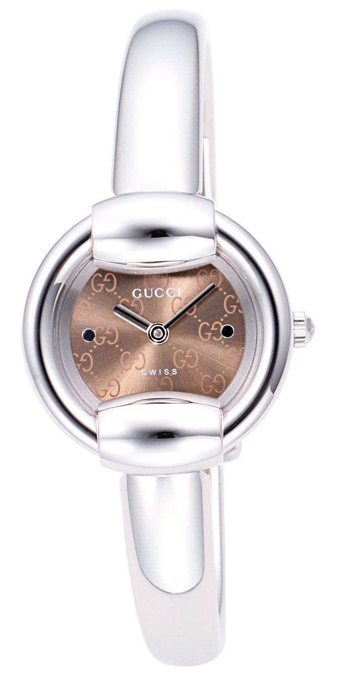 

Годинник 1400 з коричневим циферблатом YA014514, сріблястий [Gucci] коричневий