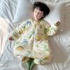 Thick Cotton Sleeping Bag Toddlers Winter Warm Footed Pajamas Unisex Kids Sleepwear With Cartoon Print