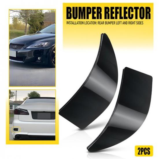 Smoked Lens Rear Bumper Reflector Light 2PCS for 2006-2013 Lexus IS250 IS350 EOA