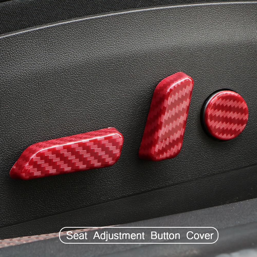 Lot de 6 housses de protection pour bouton de réglage de siège de voiture pour Tesla Model 3 Model 3 2016 2017 2018