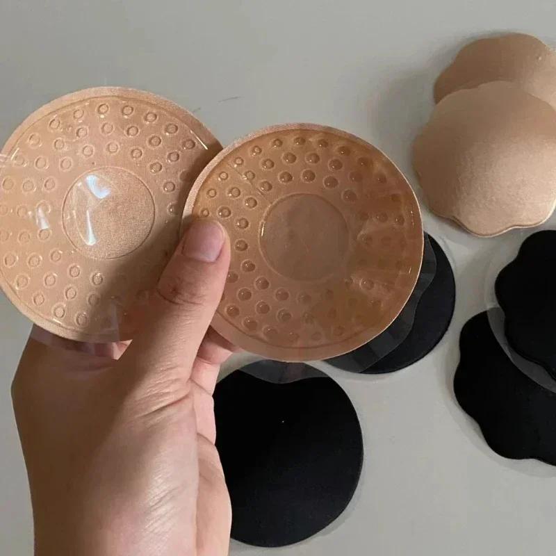 Sexy Reusable Breast Petals Invisible Strapless Bra Pasties Self Adhesive Nipple Cover Silicone Bra Pads For Women Party Dress