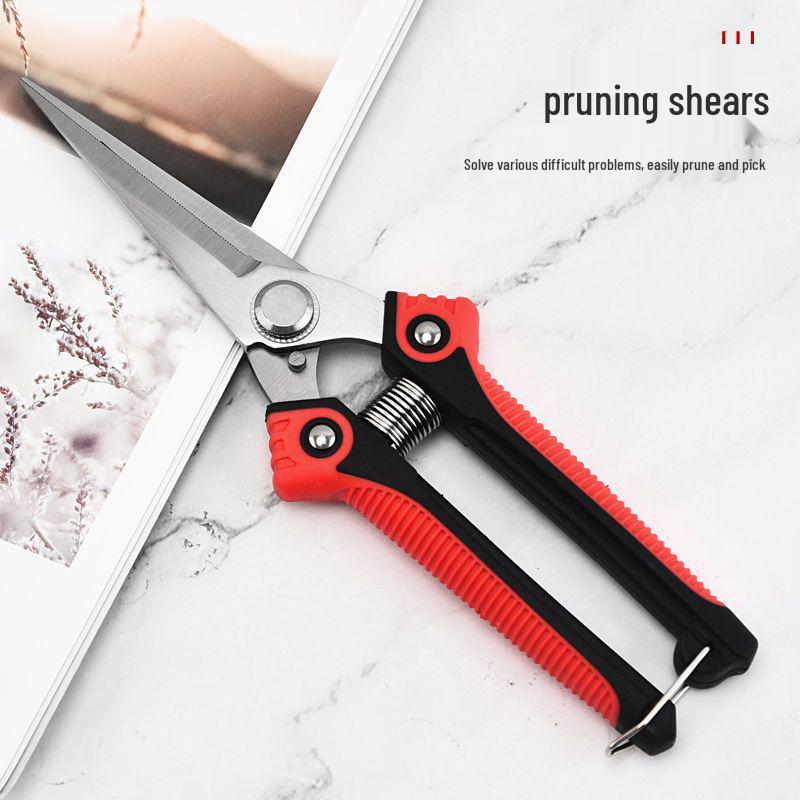 Stainless Steel Labor-Saving Pruning Shears for Thinning, Grape Harvesting, and Vegetable Picking