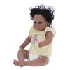 45cm Černá pleť Africká kojenecká panenka Hračka Roztomilá Realistická Reborn Baby Dívčí panenka Dětský dárek