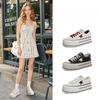 First Layer of Cowhide White Shoes Thick Sole Height-increasing Single Shoes Casual Fashion Women's Shoes Sports Shoes