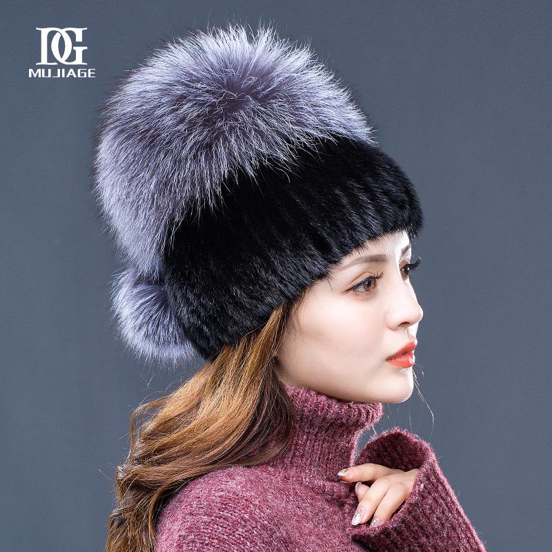Hat Women's Winter Korean Edition Warm Mink Hair Whole Mink Skin Hat Winter Versatile Fashion Cute Girl Fur Hat