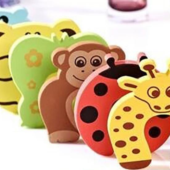 5 pezzi/set simpatico cartone animato colorato fermaporta protezione di sicurezza per le dita del bambino