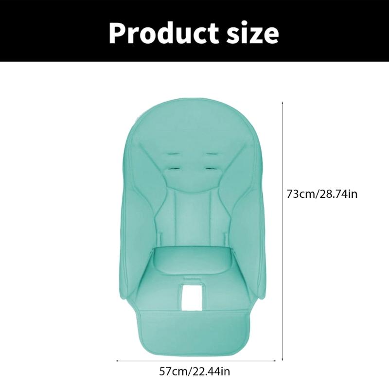 Travel PU Leather Baby Chair Cover Dinning Chair Seat Cushion for High Chairs Comfortable and Protective