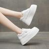 Autumn White Platform Shoes With Flexible Rubber Outsole For Daily Comfort And Style