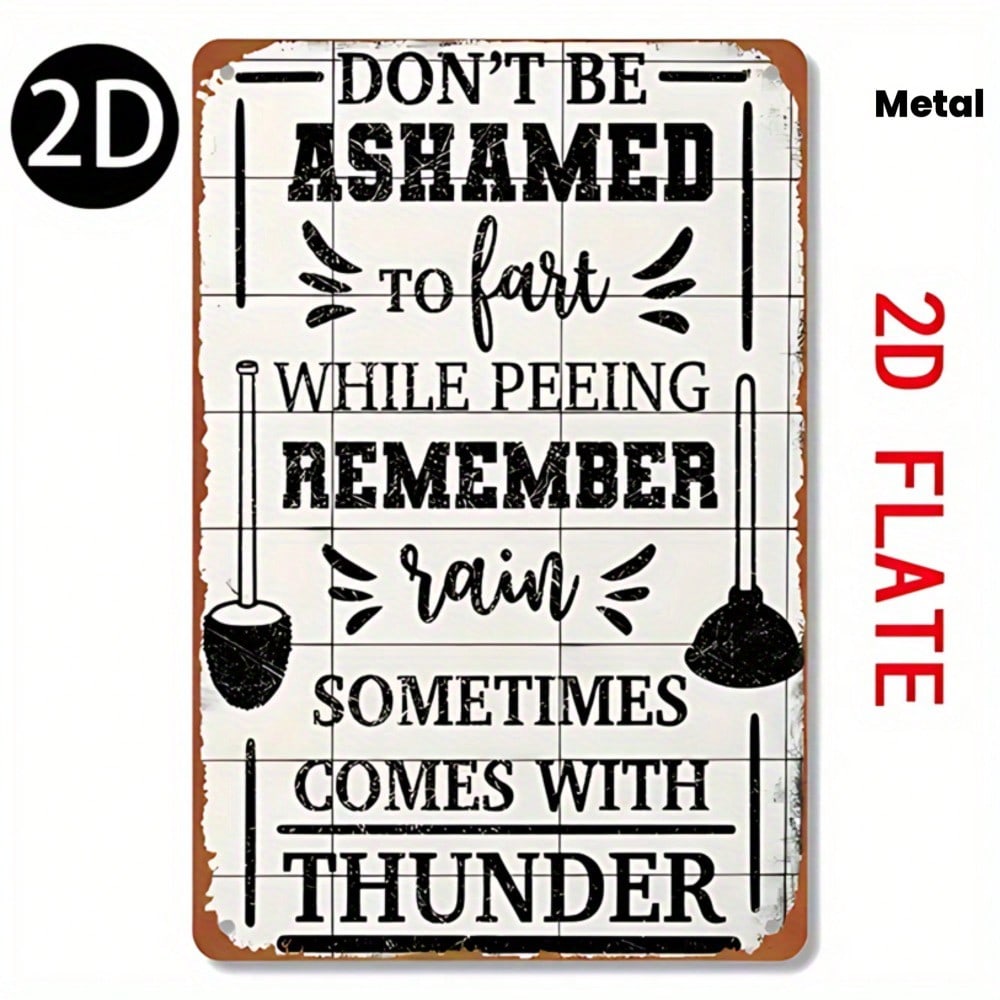 Placă Metalică Decorativă de Perete 20x30cm