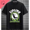 Funny Zipline This Is How I Fly Ziplining Graphic TShirt Pure Cotton Round Neck Short Sleeve Casual Sports Outdoor Tshirt