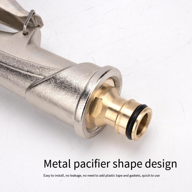 1 buc tijă extinsă spălare auto de înaltă presiune pistol cu ​​apă duză de spălare de uz casnic pistol de pulverizare cu apă metalică cap de pistol de udare flori grădinărit clătire