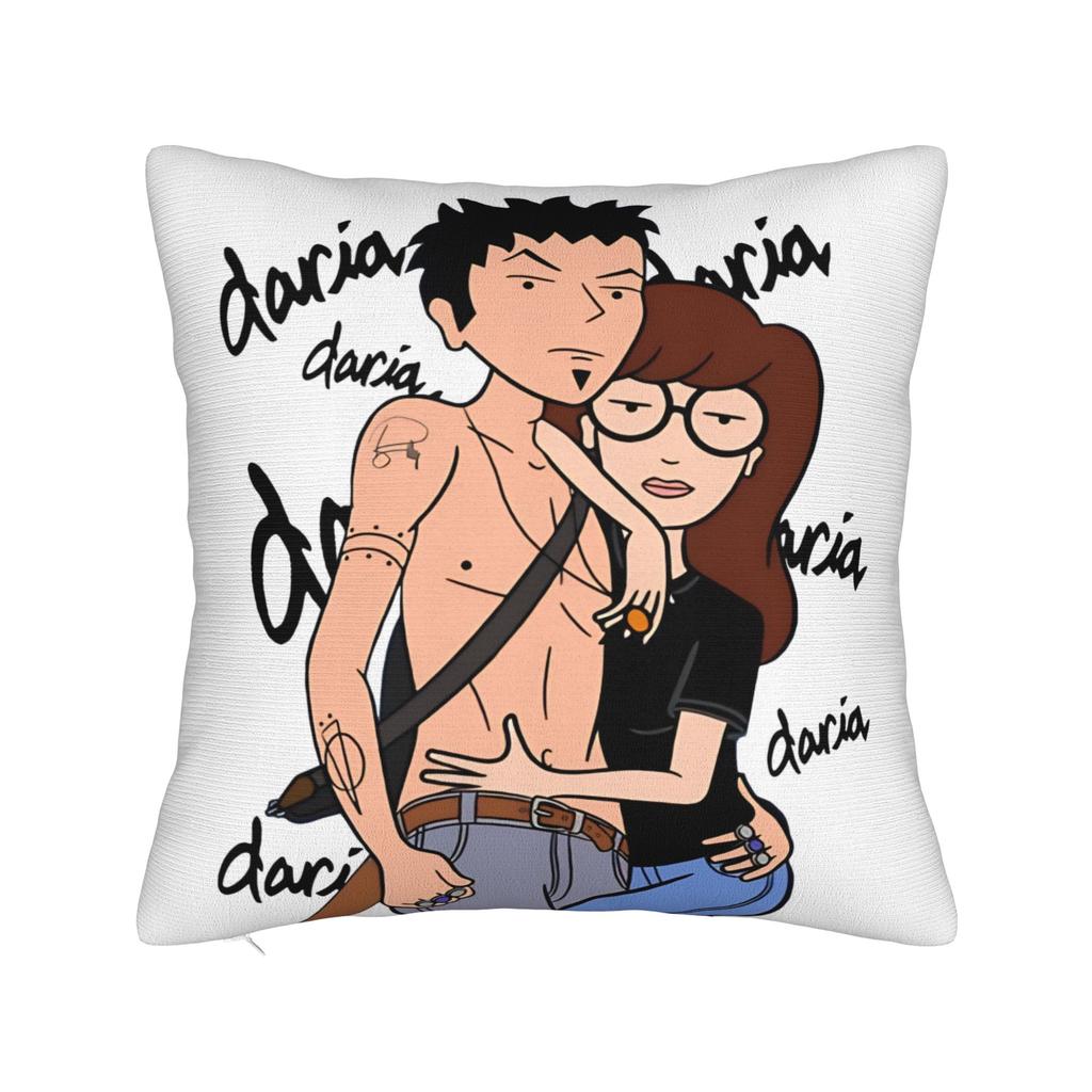 Sick Sad World Pastel Darias 90s MTV Beavis Square Pillow Case  Cushion Covers Customized Decor Pillowcase for Sofa 45x45cm