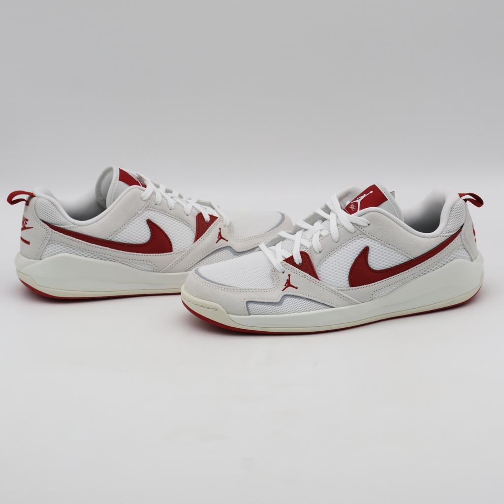 HJ6777-116 Nike Jordan CMFT Era White Sail Black Varsity Red (Men's)