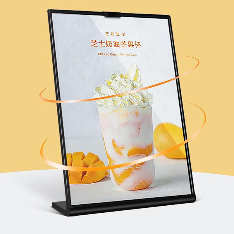 Acrylic Table Card Display Board A4 A5 A6 L-Shaped Table Sign Price Card Billboard Stand Picture Poster Art Display Frame Empty