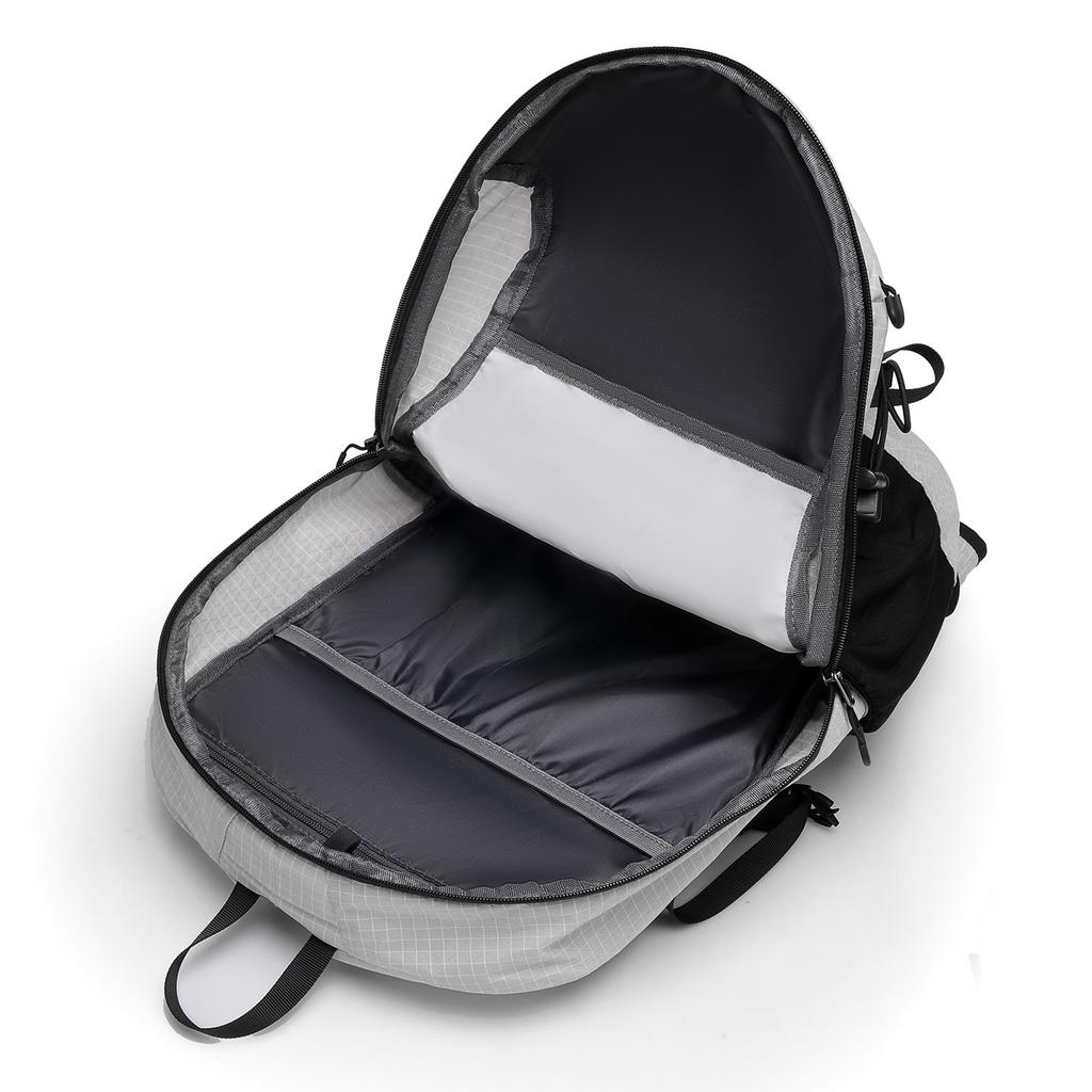 School bag, hiking backpack, outdoor backpack, sports bag, double shoulder bag, large capacity travel bag, stylish color-block backpack, camping bag