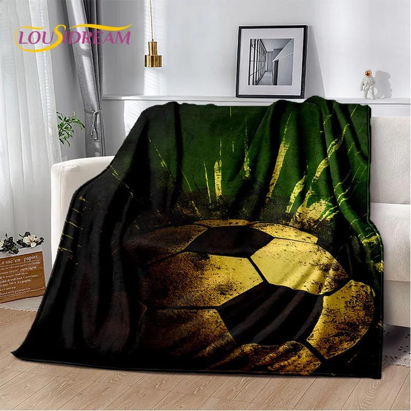 29 Stil Futbol Sahası Futbol Spor Karikatür Yumuşak Battaniye, Ev Yatak Odası Yatak Kanepe Seyahat Örtüsü Çocuk Hediyesi için Yumuşak Atma Battaniye