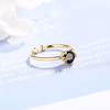 New 925 Sterling Silver Ring AAA Zircon Adjustable Simplicity Fashion Exquisite Women Jewelry Accessories Wedding Party Gift