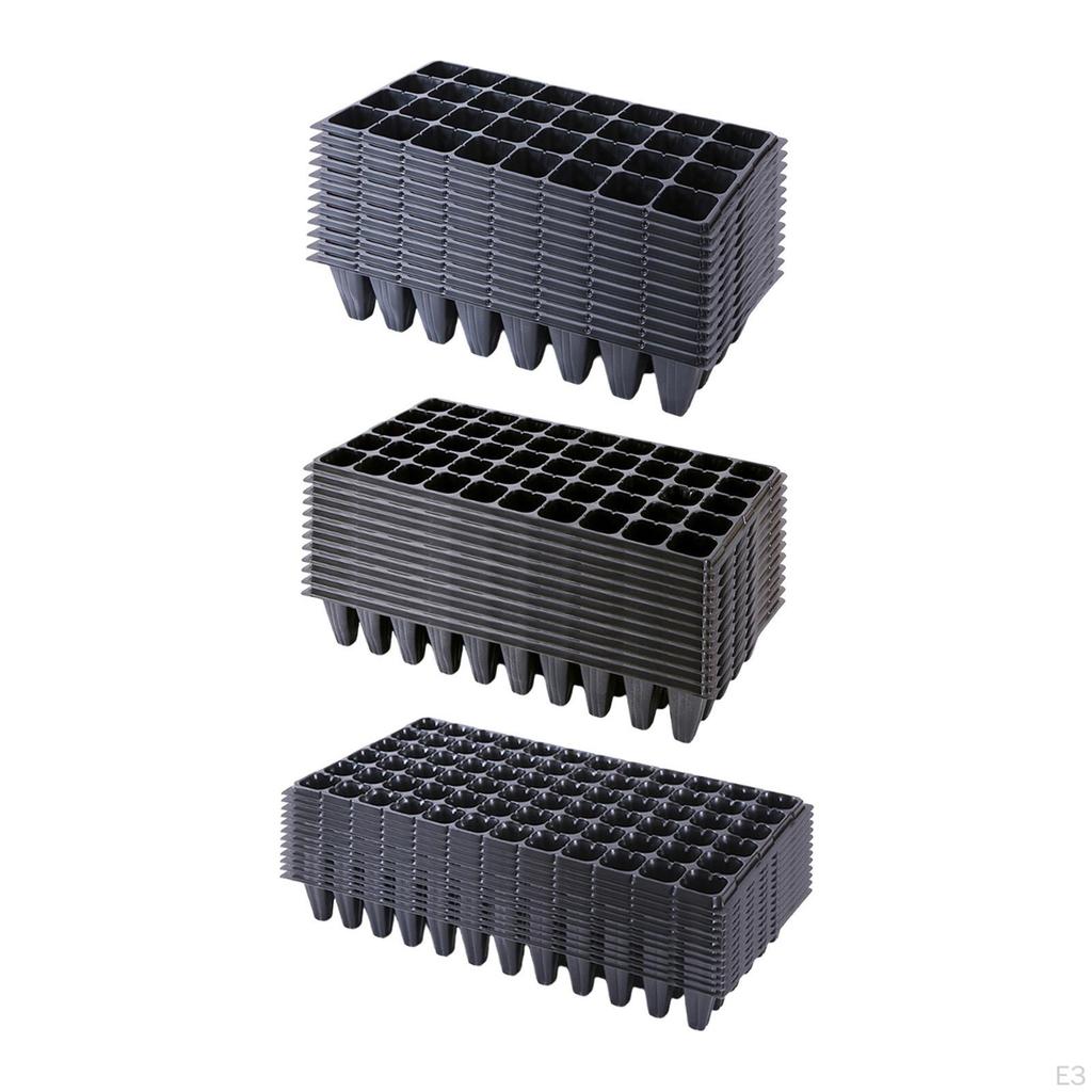12 Pieces Nursery Seedling Trays with Hole Propagation Pot Portable Drainage Growing
