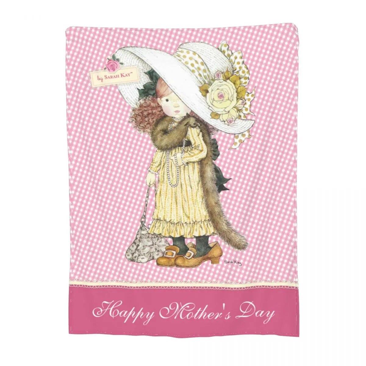 

Ковдра Relax Sarah Kay Flower Girl Merch Accessories Ліжко Декоративна ковдра Throw Ultra-м’який оксамит для дивана 75x100cm 30x40in