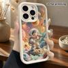 Phone Case: 2D Flat, Suitable for iPhone 18 17 16 15 14 13 12 Pro Protective Case, Astronaut Space Theme, Perfect Christmas and Halloween Holiday Gift